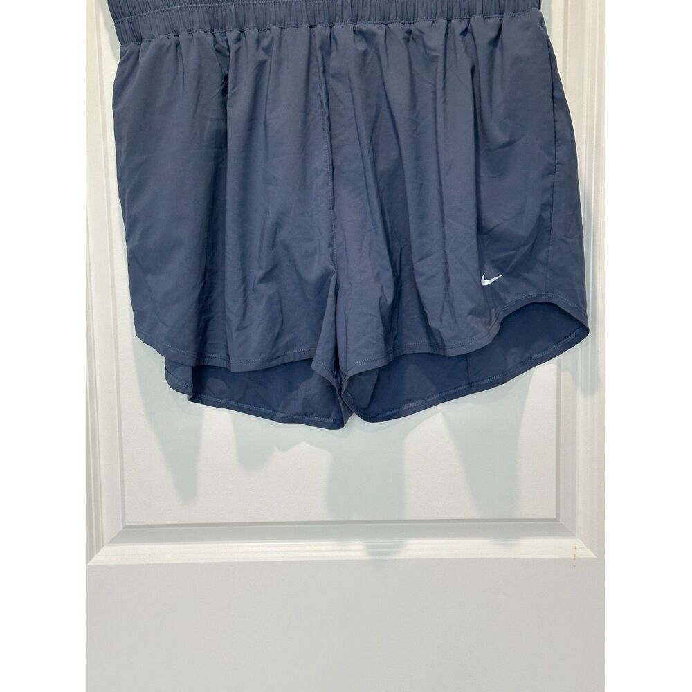NWT Nike Dri-Fit Ultra High Waisted Brief Lined Training Shorts Blue Size 1X - Picture 4 of 9